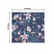 20 Navy Blue 13x13 in Cocktail Paper NAPKINS Water Lily Design Party Events